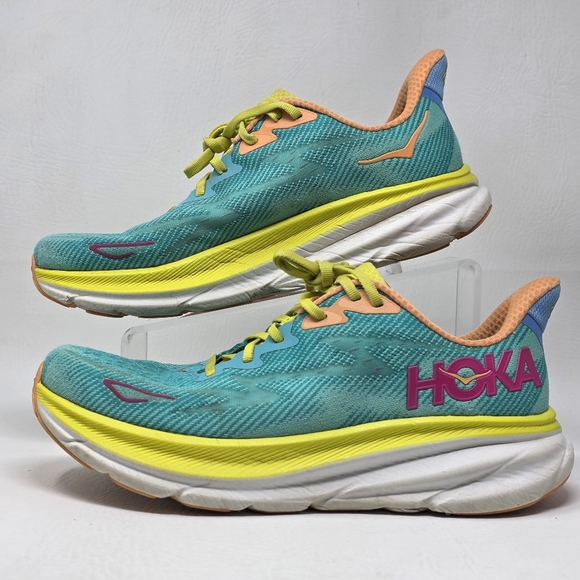 Hoka One One Shoes - Hoka One One Clifton 9 Ceramic Evening Primrose Women's Size 10.5 B Pre-owned